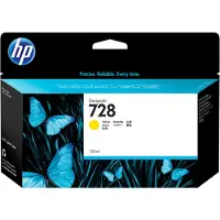 HP 728 Gelb DesignJet Druckerpatrone, 130 ml, DesignJet T730 Drucker, DesignJet T830 Multifunktionsdrucker, Thermal Inkjet, Gelb, F9J65A, Singapur, 202 mm