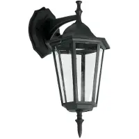 V-TAC Außenbereich Wandleuchte Gartenbeleuchtung nach unten E27 schwarz matt IP44 7068