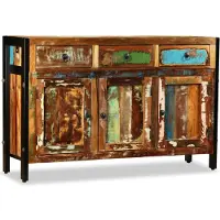 vidaXL Sideboard Altholz Massiv 120x35x76 cm