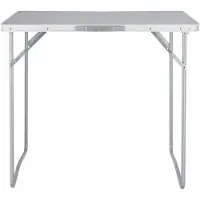 Redcliffs klappbarer Campingtisch 80 x 60 cm - Grau