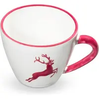 Gmundner Keramik Bordeauxr. Hirsch Cappuccino Tasse 0,1 Liter