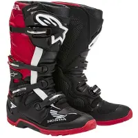 Alpinestars Honda Tech 7 Enduro Drystar Stiefel Schwarz Leuchtend Rot Größe US 16