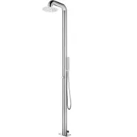 vidaXL Gartendusche 225 cm Edelstahl
