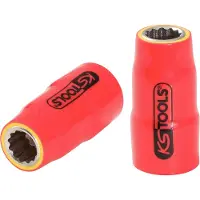 Ks Tools 117.3838, Buchse, 3/8", Metrisch, 1 Kopf/Köpfe, 13 mm, Chrom-Vanadium-Stahl