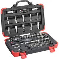 Vigor Steckschlüssel Satz V2305N 3/8" Außen Sechskant Profil, T Profil, Innen