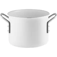 Eva Solo White LINE 2.5L 256620 Kasserolle, Aluminium, 16 cm Durchmesser, Induktionsherd-geeignet, Antihaftbeschichtung