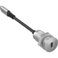 VivoLink PROUSBCMF0.3SOCKET, 0,3 m, USB C, USB C, USB 3.2 Gen 2 (3.1 Gen 2), Grau