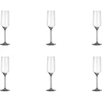 Royal Leerdam Champagneglas Carre Royal Leerdam 22 cl Ø6.9x23 cm,6 stk/pk