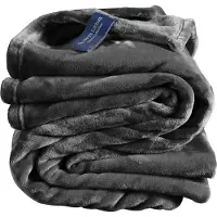 De Witte Lietaer Kuscheldecke Cosy Dark Ebony-150 x 200 cm