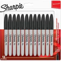 Sharpie – Permanent Marker Fine – Schwarz – 12-Blister