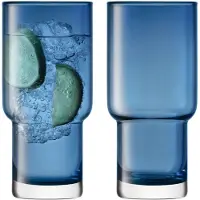 LSA International Longdrinkglas L.S.A. Utility Blue 390 ml (2er-Set)