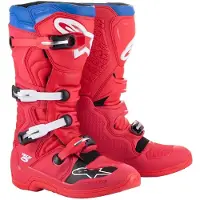 Alpinestars Tech 5 Stiefel Bright Red Dark Red Alpine Blu