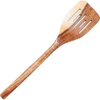 Dutchdeluxes Schlitzspatel Wooden Skimmer Utensil Acacia
