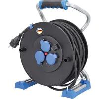 As Schwabe as-Schwabe Kunststoff-Kabeltrommel 25m Verlängerungskabel 3G1,5 230V 16A IP44