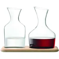 LSA International Karaffe L.S.A. Wine Set mit Untersetzer Set von 2 Stück