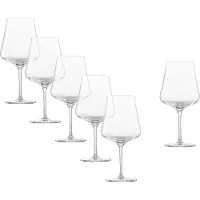 Zwiesel Glas Schott 6 Stück Burgunder Rotweinglas Fine tritan· kristall, Hergestellt in EU· spülmaschinenfest· tritan protect· Rotweinglas, 113769