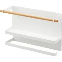 Yamazaki Magnetisches Regal mit Küchenrollenhalter TOSCA