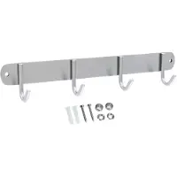 Intirilife Garderobenleiste mit 4 Haken