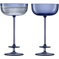 LSA International Sektglas L.S.A. Champagne Blau 210 ml (2-Stück)