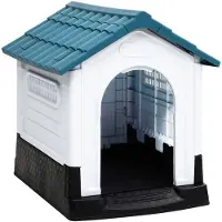 vidaXL Hundehütte Blau 57x68x66 cm Polypropylen