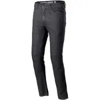 Alpinestars Cerium Jeans Tech Motorradhose Black Washed, Größe: 30