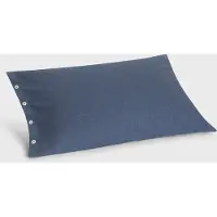 Yumeko Kissenbezug Flanell 50x70 Blau - Eco, Bio & Fairtrade