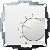 Eberle 191810354602 UP-Raumregler, RAL9016 glänzend 55x55, 5-30C, AC 230V, 1Öffner, 10 A UTE 1003-RAL9016-G-55