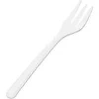 Papstar Circulware 1000 Mehrweg-Snackgabeln PP-MF 13 cm weiss extra stabil (96568, 20x50 Stück)