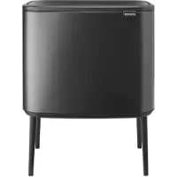 Brabantia Bo Touch Bin Mülleimer 11 + 23 Liter - Confident Grey