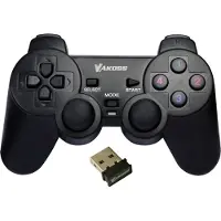 Vakoss Gamepad Bezprzewodowy USB Z Funkcją Dual Shock Pc/Ps3 Tryb Cyfrowy I Analogowy Gp-4705bk