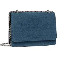 Replay Umhängetasche Schultertasche Crossbody Bag Blue Denim blau