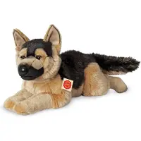 Teddy HERMANN® Teddy Hermann Schäferhund, Kuscheltier, Stofftier, Plüschtier, Hund, liegend, Plüsch, Braun Schwarz, 60 cm, 91924
