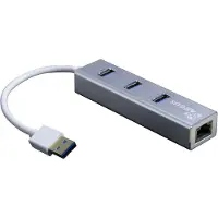 Inter-Tech Argus IT-310-S, USB 3.2 Gen 1 (3.1 Gen 1) Type-A, IEEE 802.3ab, IEEE 802.3i, IEEE 802.3u, Grau, RJ-45, USB 3.2 Gen 1 (3.1 Gen 1) Type-A, LAN, USB, Aluminium