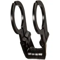 Herrmans Lampenhalter Dual schwarz, Lenkerklemmung 31,8mm