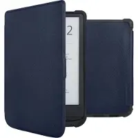 IMoshion Slim Soft Case Klapphülle für das Pocketbook Touch Lux 5 / HD 3 / Basic Lux 4 / Vivlio Lux 5 - Dunkelblau