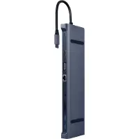 Gembird USB Type-C 10-in-1 Multiport-Adapter in Spacegrau