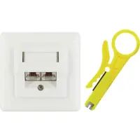Schwaiger TDU2628532, RJ-45, Weiß, 1 Stück(e)