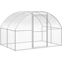 vidaXL Outdoor-Hühnerstall 3x2x2 m Verzinkter Stahl