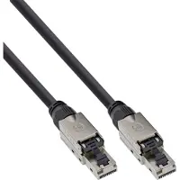 InLine Patchkabel, U/UTP, Cat.6A, halogenfrei, AWG23 Kupfer, schwarz, 60m, 60 m, Cat6a, U/UTP (UTP), RJ-45, RJ-45, Schwarz