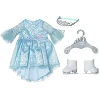 Baby Born Eisprinzessinnen-Kleid mit Schlittschuhen und Tiara für 43 cm Puppen