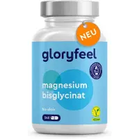 Gloryfeel Magnesium Bisglycinat hochdosiert 240 Kapseln - 400mg Chelatiertes 223 g