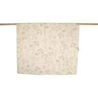 David Fussenegger Wohndecke Jade 'floral' 150 x 200 cm Filz - Hellgrau