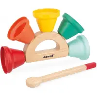 Janod Gioia - Musikalisches Spielzeug Glocken Holz Metall Kinder