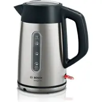 Bosch TWK4P440, 1,7 l, 2400 W, Schwarz, Edelstahl, Edelstahl, Wasserstandsanzeige, Überhitzungsschutz