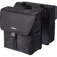 Basil Doppelpacktasche Go Double MIK 32 Liter Fahrradtasche Gepäckträger Schwarz