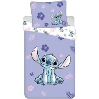 Javoli Lilo & Stitch Bettwäsche 140x200 lila Baumwolle Set