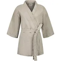 Yumeko Kimono Gewaschenes Leinen L Naturell - Eco, Bio & Fairtrade