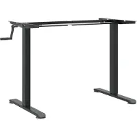 vidaXL Gestell für Sitz-Steh-Schreibtische (94-135)x60x(70-114) cm