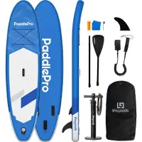 LifeGoods SUP Board Allround Compact - 100 KG Tragkraft - 300 x 76 cm - Aufblasbar - Komplettes SUP Paket - Blau