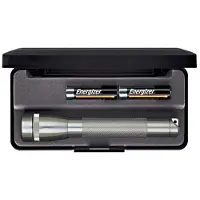 Maglite Taschenlampe Mini 2AA Aluminium Grau